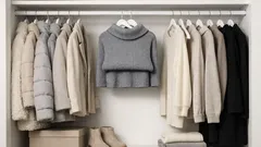 The 30-second two-hanger closet hack that keeps long coats off the floor