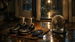 How to dry wet shoes overnight with the fold-and-roll newspaper trick