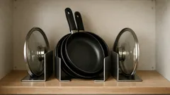 The bookend organizing hack that instantly fixes messy kitchen cabinets