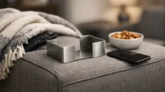 Turn two bookends into a DIY couch armrest tray in minutes