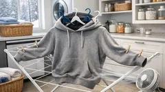 The 2-hanger hoodie drying trick that stops that damp-hood surprise