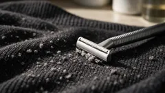 How to remove sweater pilling fast with a disposable razor (and avoid snags)